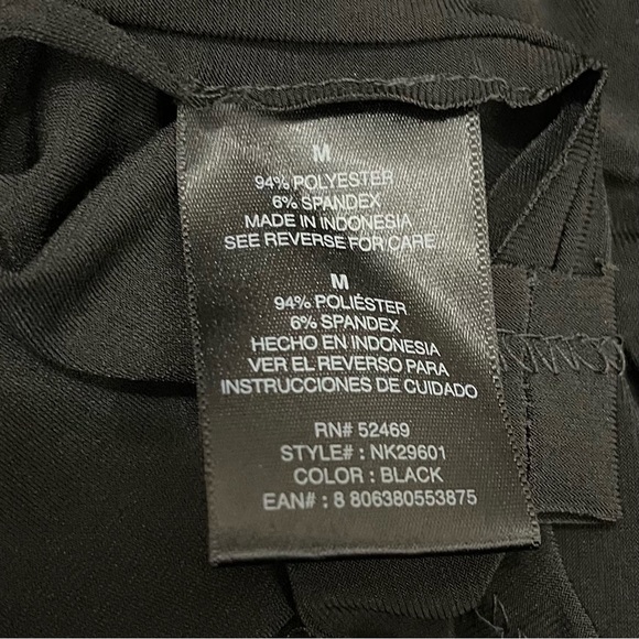 Norma Kamali Sleeveless Stretch Jersey Side Draped Black Dress Size Medium - Picture 4 of 8